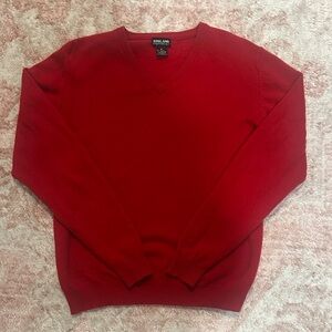 100% cashmere red sweater